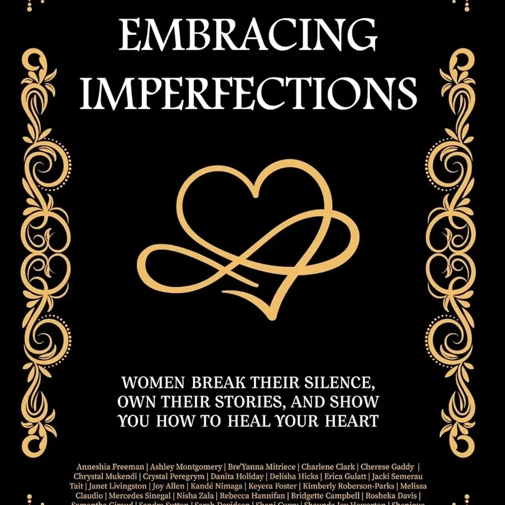 A book cover with the title embracing imperfections.
